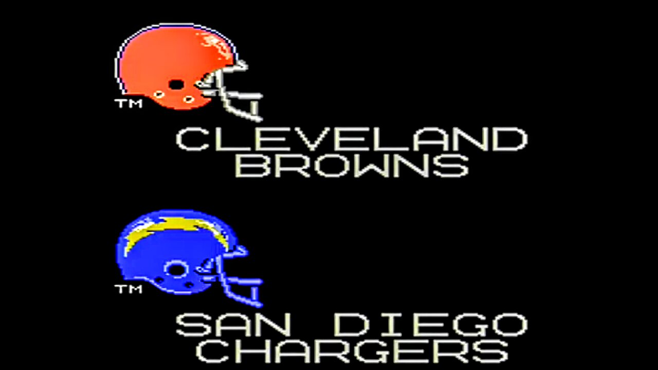 Browns at Chargers AFC Divisional playoff Tecmo nes