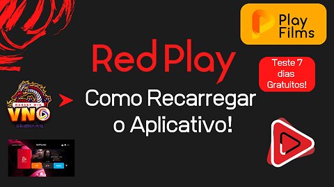 COMO RECARREGAR O APLICATIVO REDPLAY!