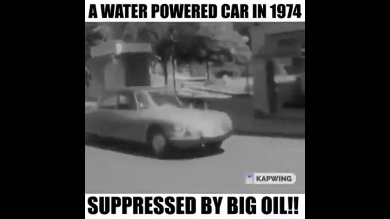 Big oil stopped 'A water powered car in 1974'?