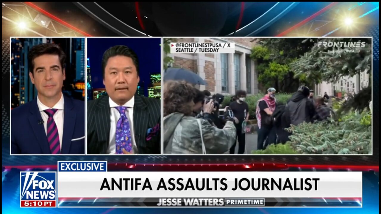 Journalist recounts moment 'melee broke loose' with alleged Antifa