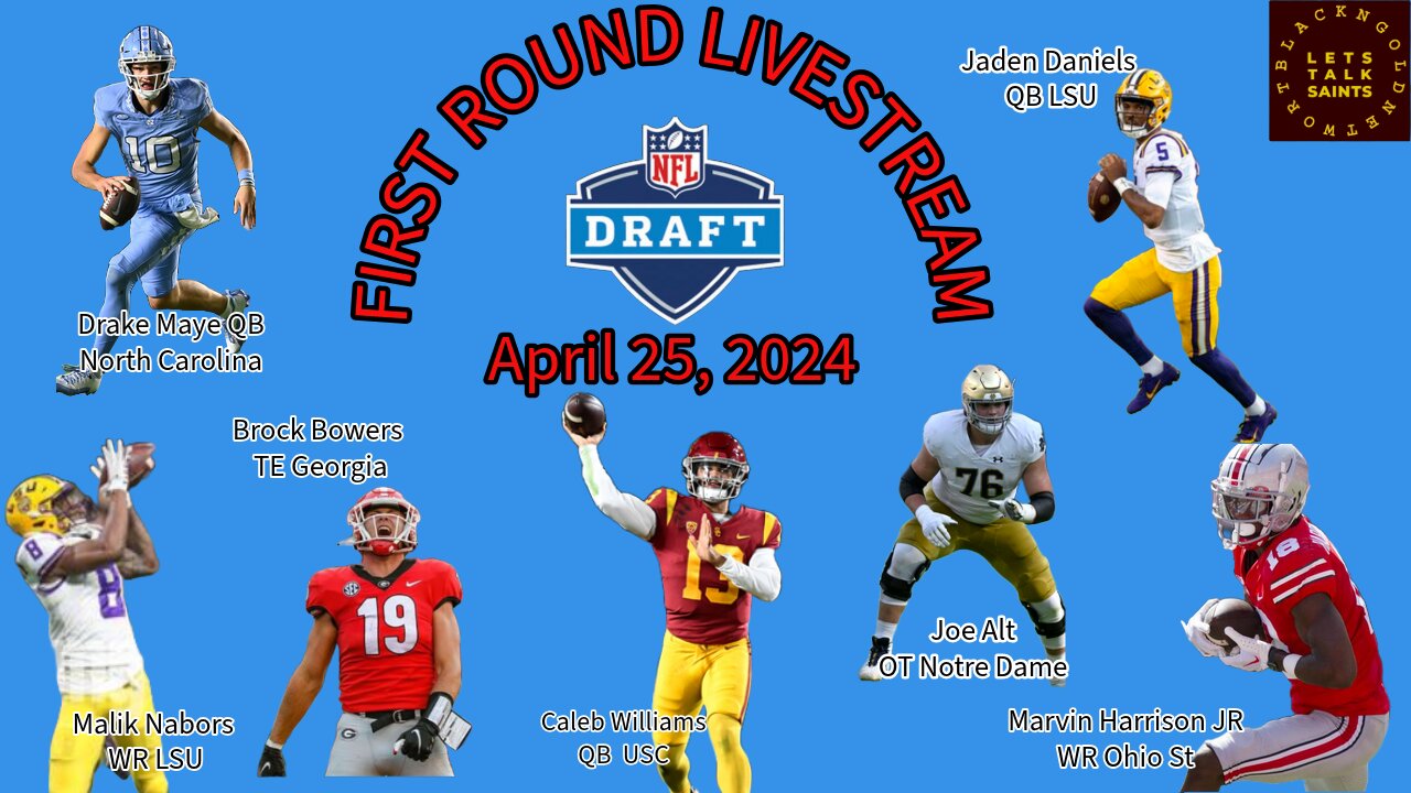 LIVE! 2024 NFL Draft First Round!!