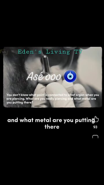 Why you should never PIERCE YOUR EARS OR BODY ~ Eden's Living TV