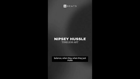 Nipsey Hussle on not strategizing while making art 🧠#shorts