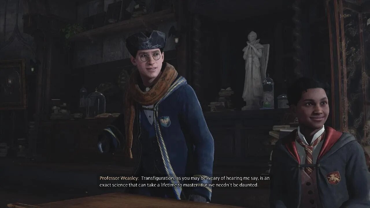 Hogwarts Legacy Professor Weasley's Pep Talk