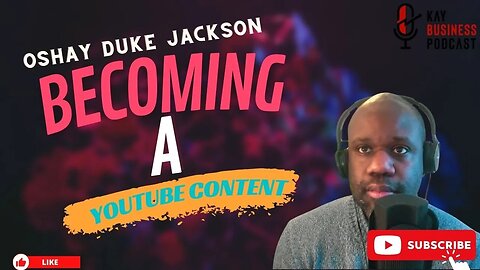 Talking to @OshayDukeJackson Becoming a youtube content creator