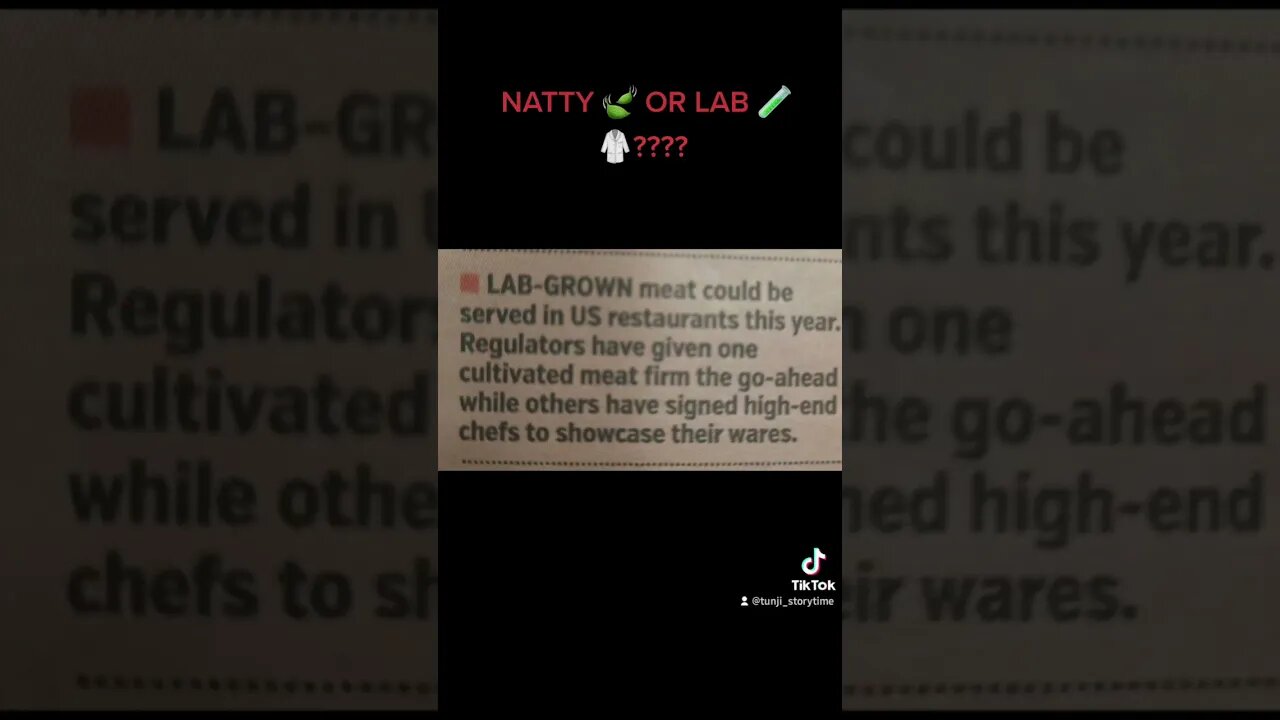 Natty ๐ OR LAB ๐งช๐ฅผ???? #shorts #youtubeshorts #meat #lab #science