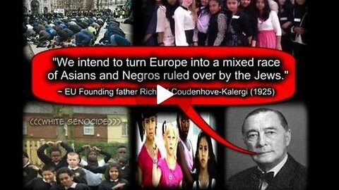 THE KALERGI PLAN: "Man of the Future Will Be A MONGREL-Eurasian-Negroid Race.. Easily Controlled"