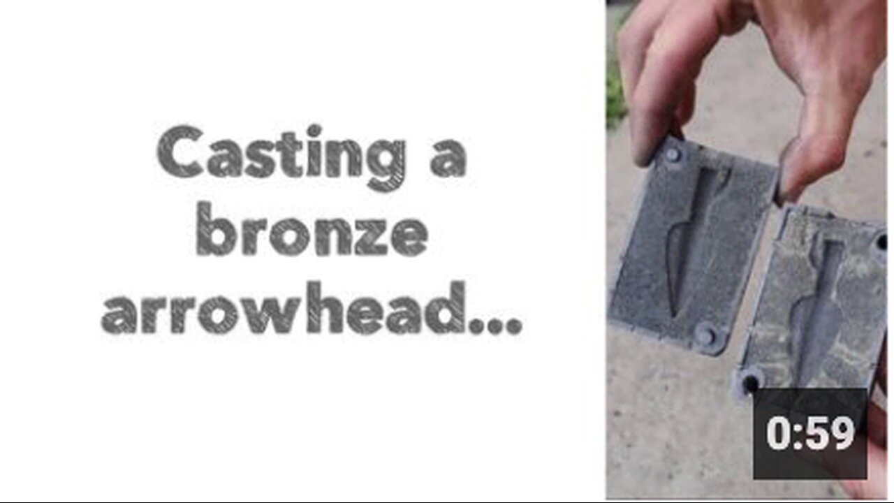 Casting a bronze arrowhead... for the post reset world...