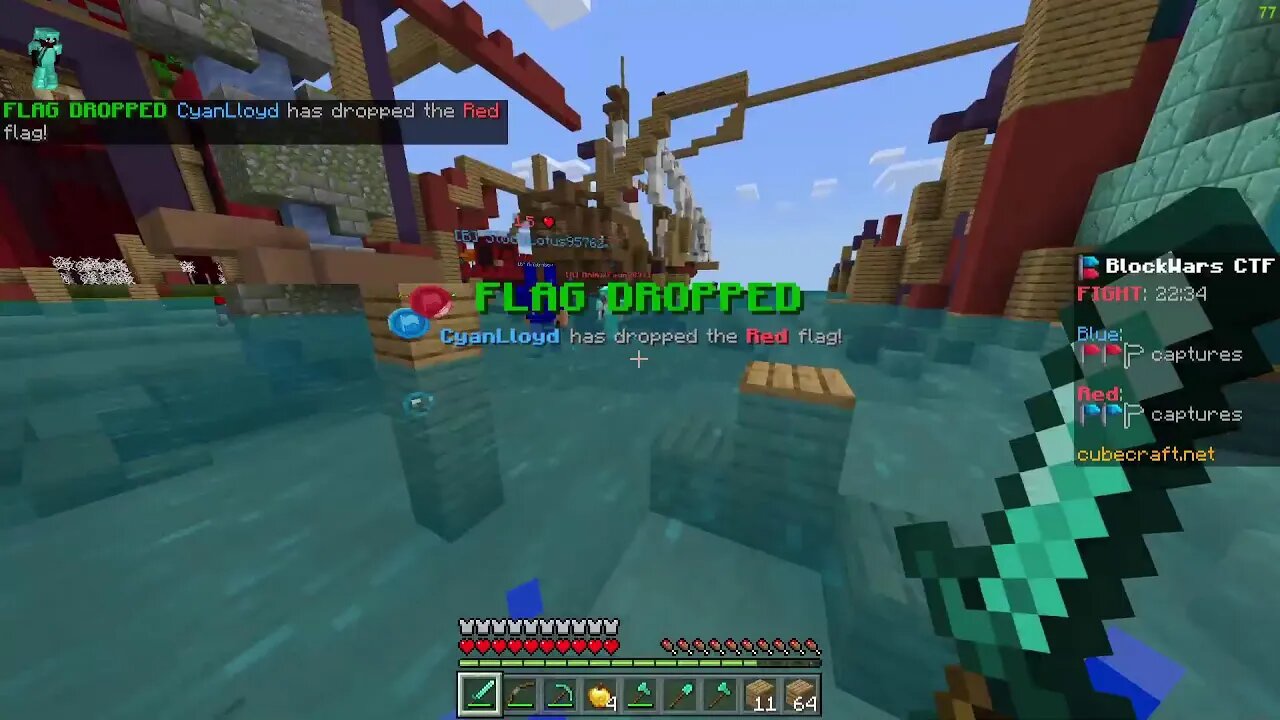 Minecraft noobs destroyed GIGA CTF in Cubecraft
