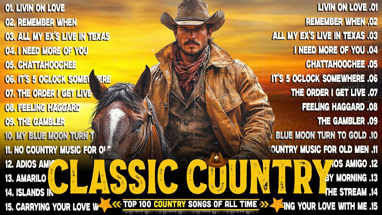 Classic Country Music Greatest Hits - 80s 90s Country Music - 200 Artists of All Time