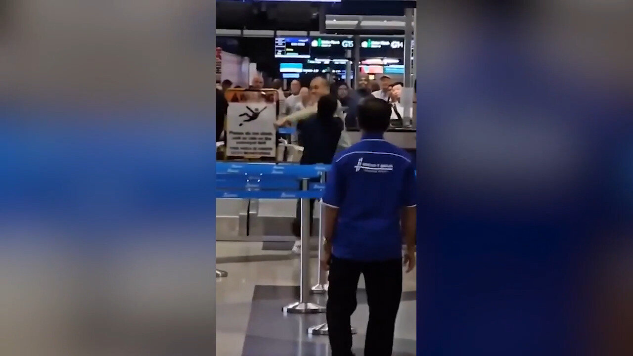 Fists Fly As Enraged Passenger Unloads Punches On Airport Worker