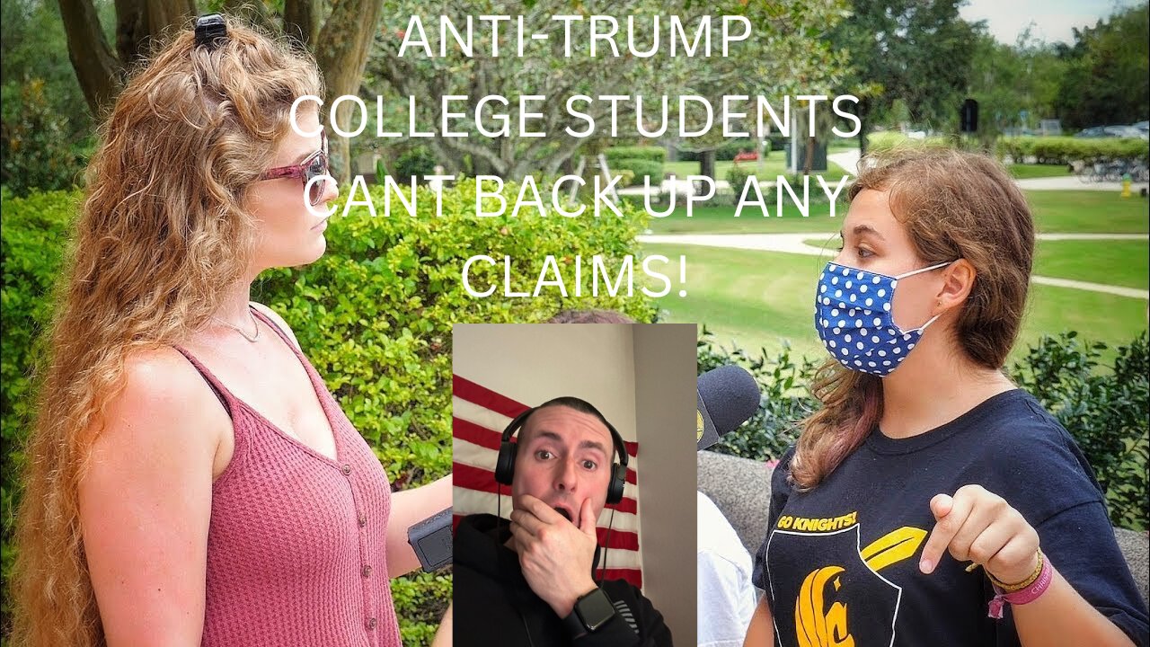 ANTI- TRUMP COLLEGE STUDENTS CAN'T BACK UP ANY CLAIMS!! | LIBERTY HANGOUT | ((HILARIOUS OWN))