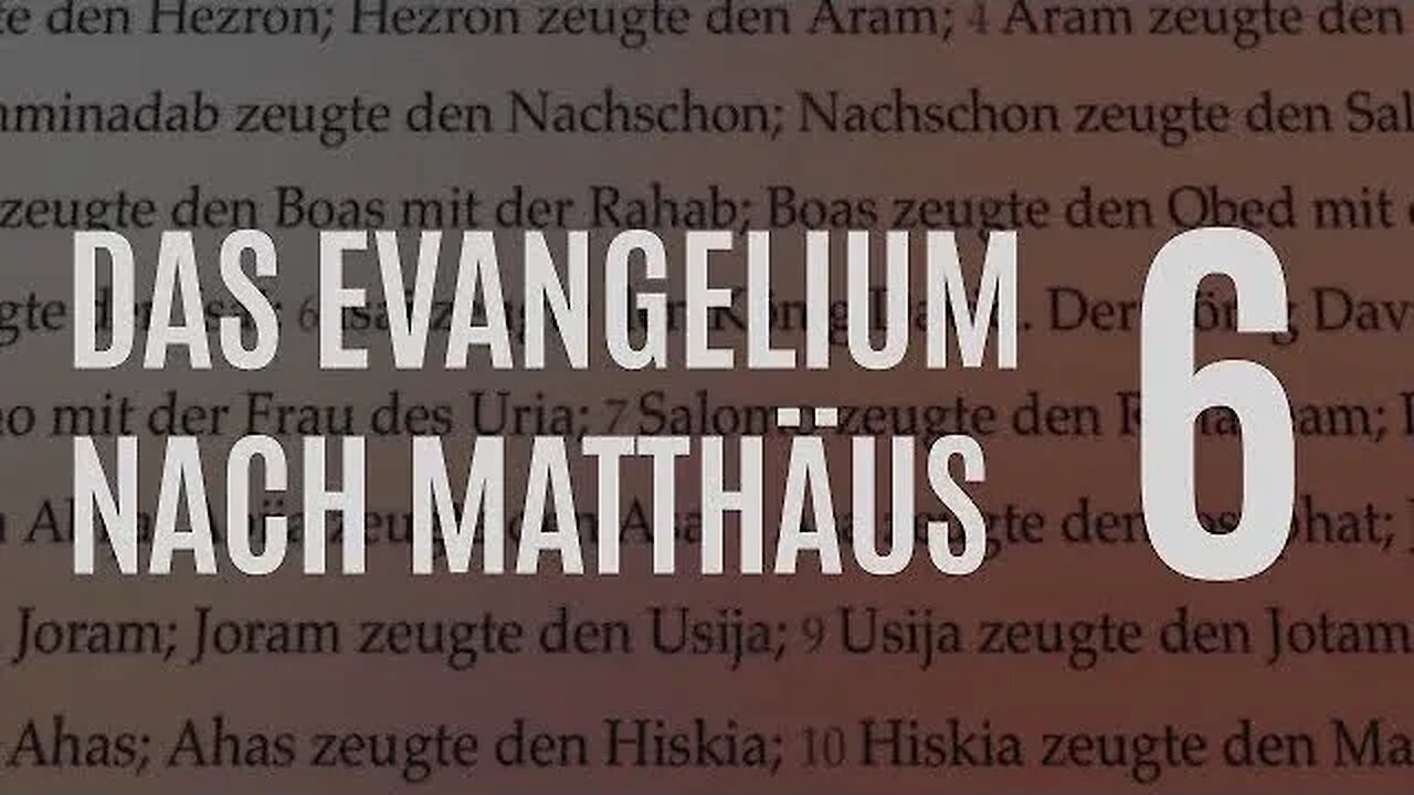 DZW, Episode 142: Matthäus Kap. 6 - Vers für Vers (Teil 2 - Sorgen, Nöte, Prioritäten)