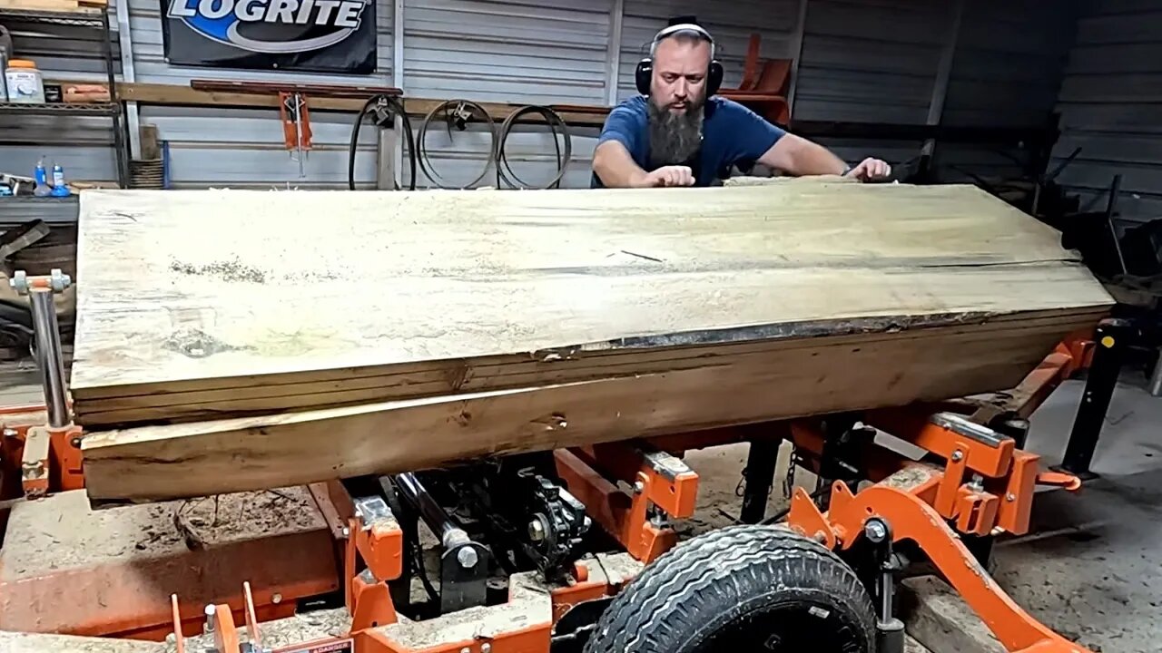 Sawing Some Green Gold On The Sawmill, Some Call It A Cucumber Tree,