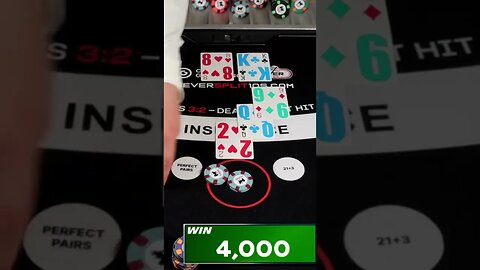 $4,000 Blackjack miss