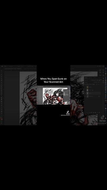 When you spot gunk on your scanned art