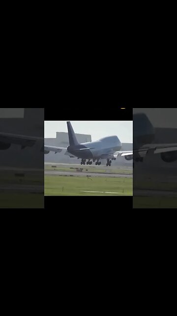 Watch Boeing 747 Bouncing and Oscillating During Landing
