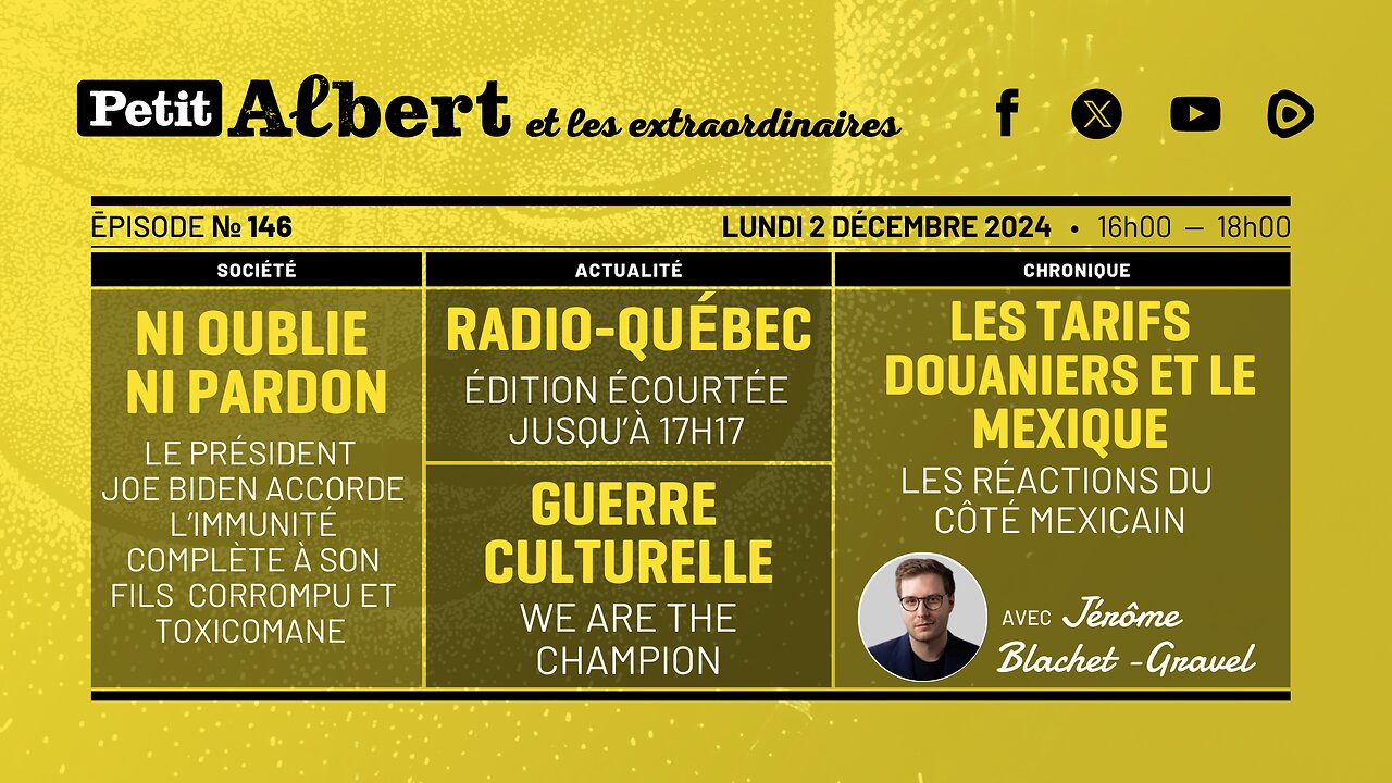 Petit Albert et les extraordinaires Épisode # 146 - Avec Jérôme Blanchet-Gravel