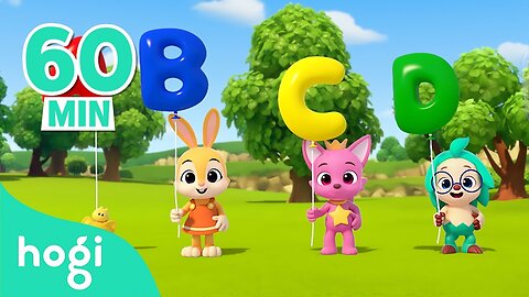 🎈🎈Let's Pop The Alphabet Balloon + ABC Song + More Nursery Rhymes & Kids Songs - Hogi Pinkfong