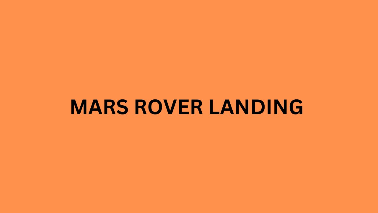 NASA releases video footage of the descent to Mars.