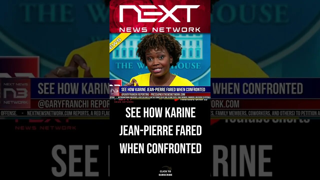 See How Karine Jean-Pierre Fared When Confronted #shorts