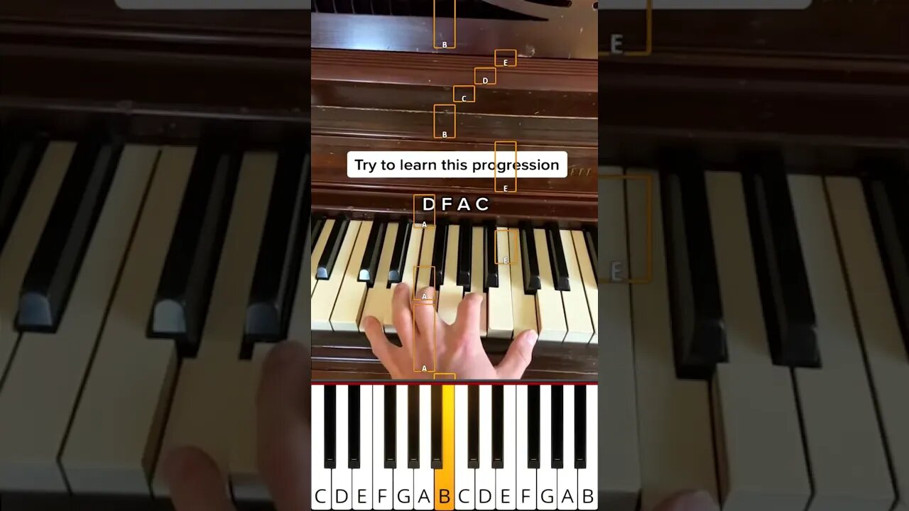 FACE FABD EGBD EGAC DFAC DFGB CEGC (FACE Piano chord progression) - Octave Piano Tutorial