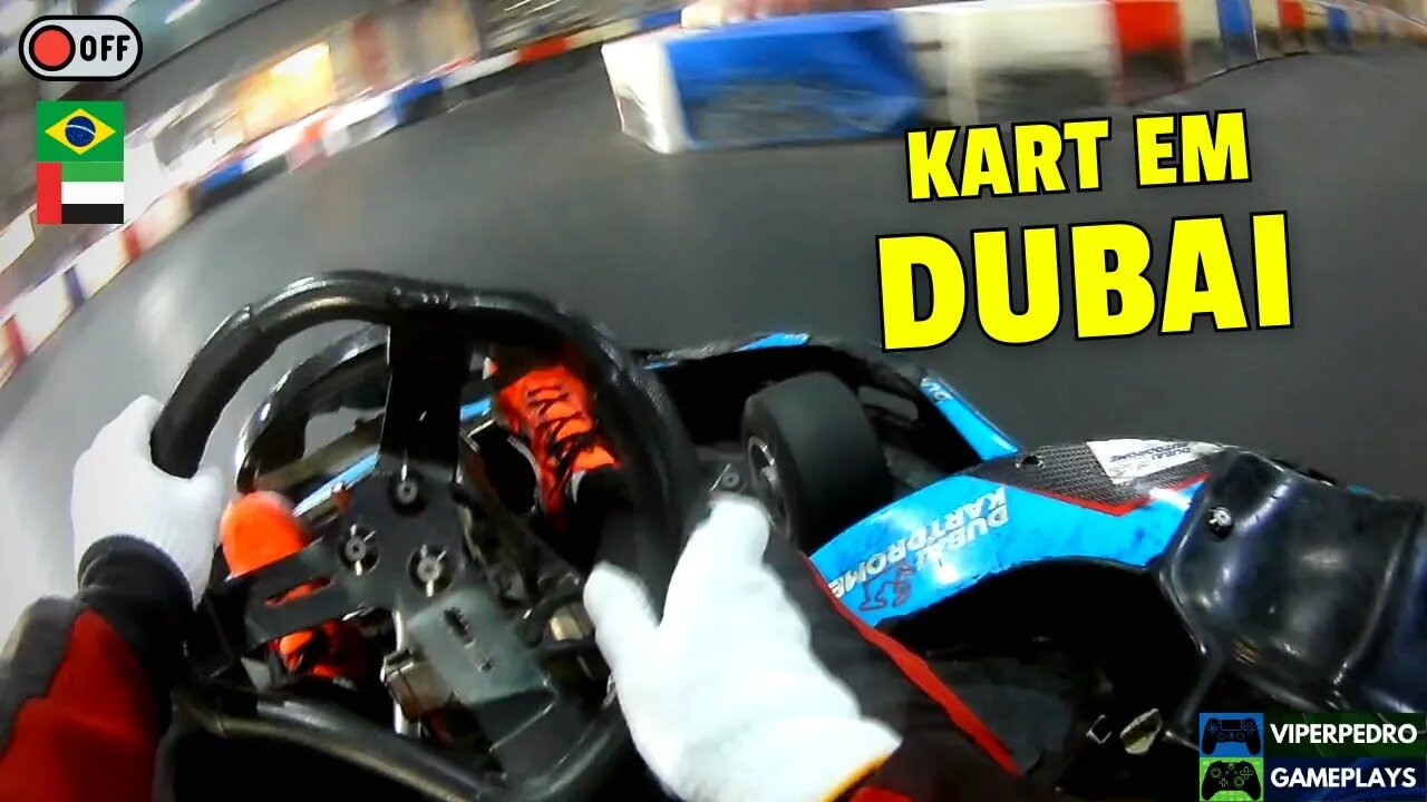 O KART INDOOR de DUBAI e sua PISTA FRENÉTICA! | Dubai Kartdrome Indoor Circuit (19/01/2023)