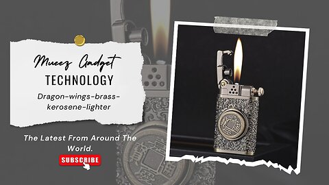 Dragon Wings Brass Kerosene Lighter || Link in description