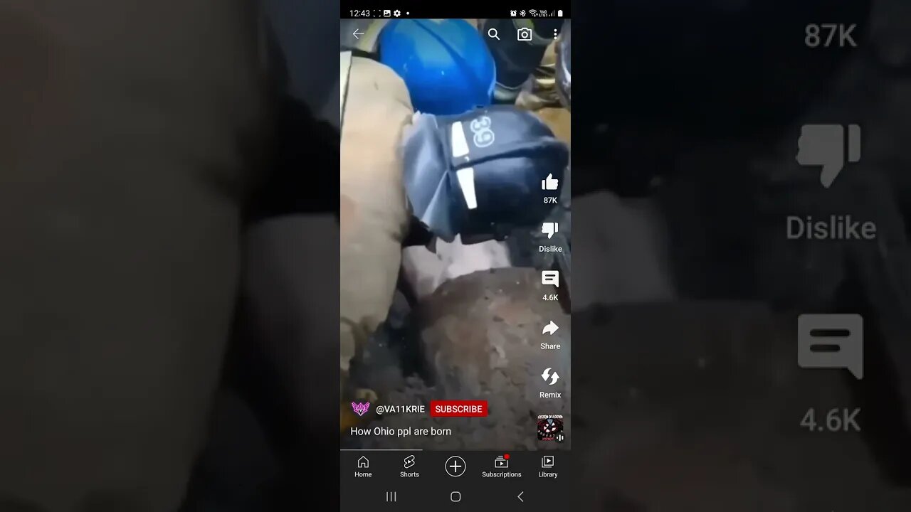 Drunk Russian Man Stuck In A Road Drainage Pipe.