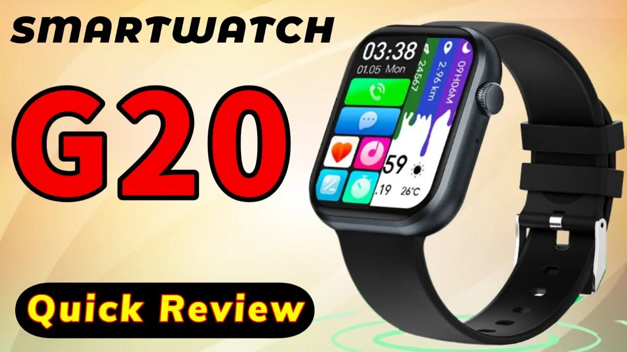 Smartwatch G20 2023 IP68 Senbono pk Colmi P45 P30 C61