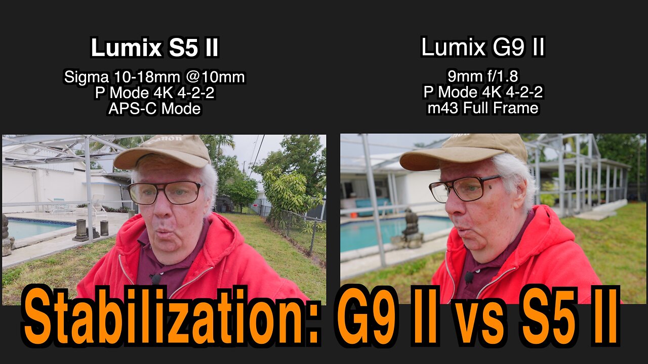 Panasonic G9II Stabilization vs S5II