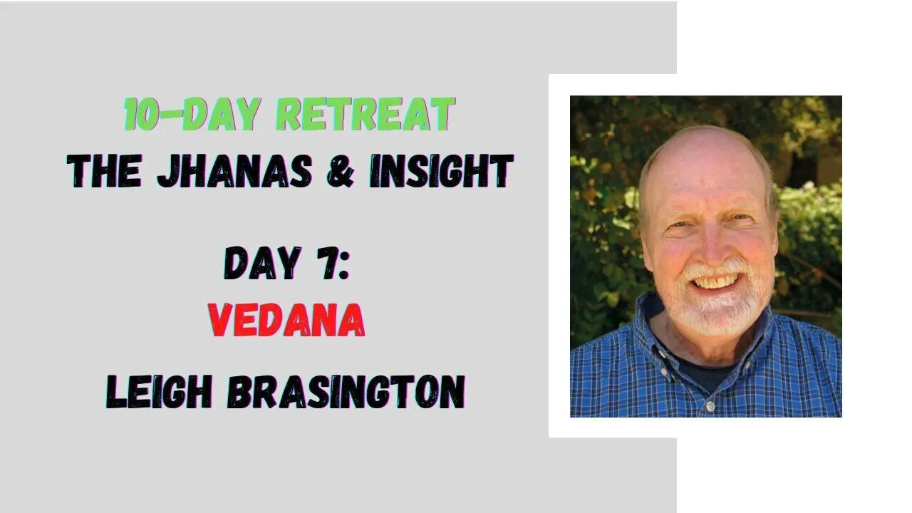 ☸ Leigh Brasington I Vedana I 10 day meditation retreat I Day 7 ☸