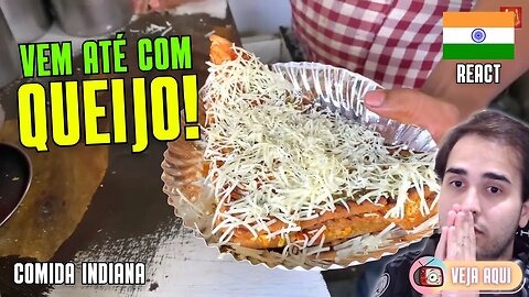 Mais um SANDUÍCHE VEGETARIANO da ÍNDIA! Reagindo a COMIDAS DE RUA INDIANAS | Veja Aqui Reacts