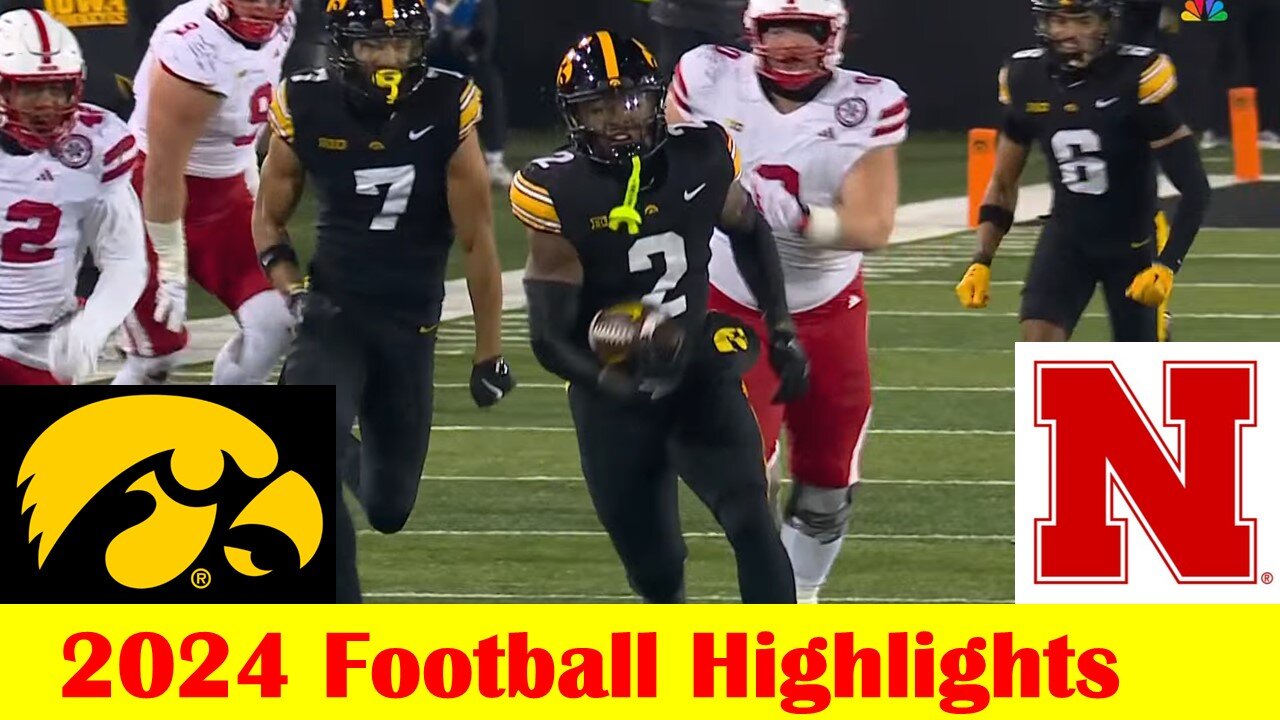Nebraska vs Iowa Football Game Highlights 11 29 2024