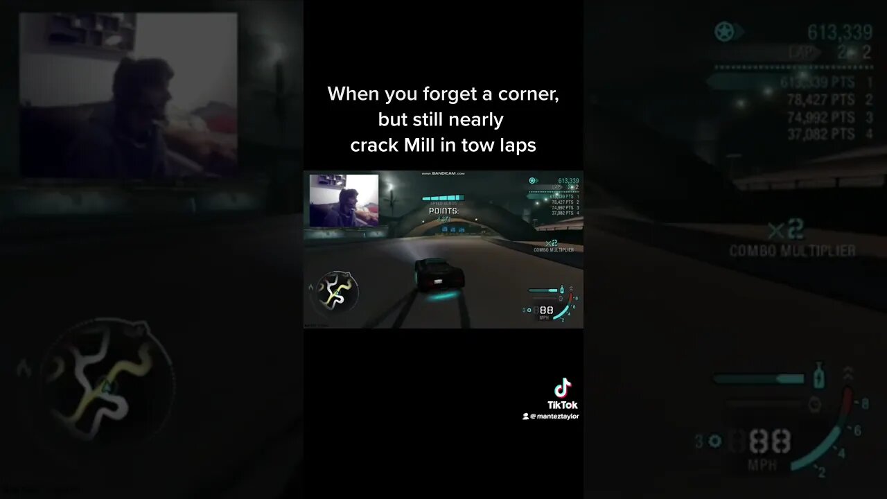 When you forget a corner but still nearly crack a million into laps #nfscarbon