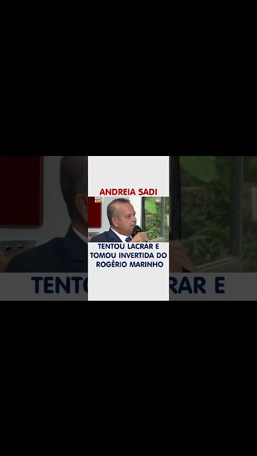 ROGÉRIO MARINHO RESPONDE ANDRÉIA SADI À ALTURA.