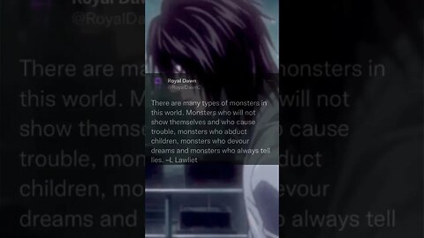 There's many types of monsters