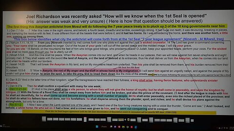 Joel Richardson should have identified the 1st Seal like this