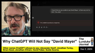 Solved: Why ChatGPT Will Not Say "David Mayer"