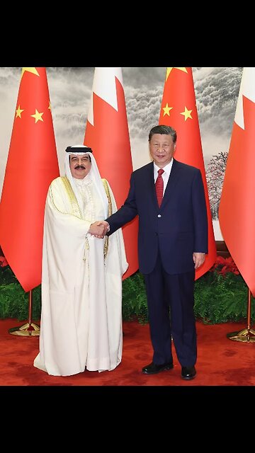 President Xi Jinping held a welcome ceremony for King Hamad bin Isa Al-Khalifa of Bahrain