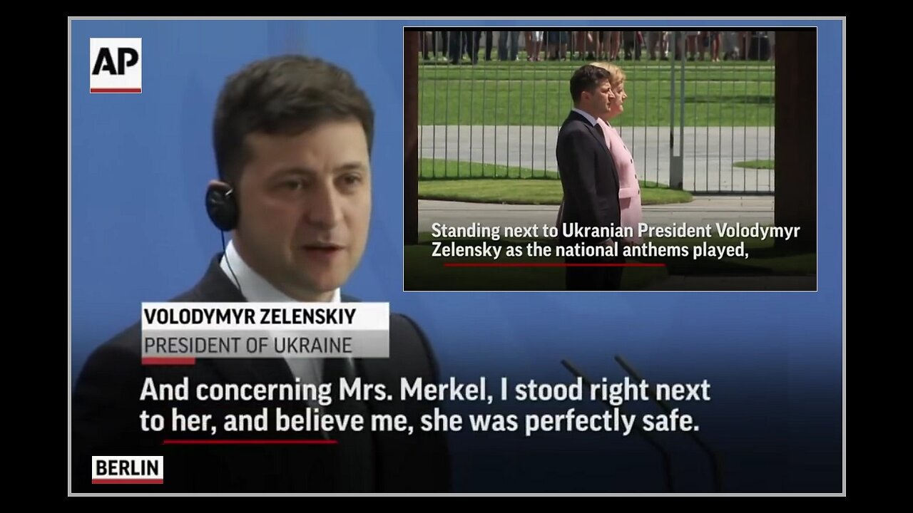 ⚡ WHY Was Merkel Shaking Standing Next To Zelensky In Berlin? (6-18-2019) - AP Story Does Not Say