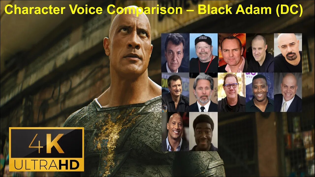 Character Voice Comparison - Black Adam (DC)