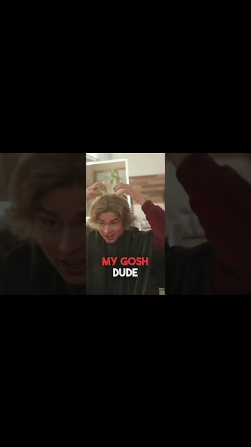 Alex Eubank hair cut was making act different in the salon #shorts #alexeubank