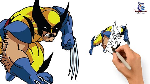 How to Draw Wolverine from X-Men - Step by Step