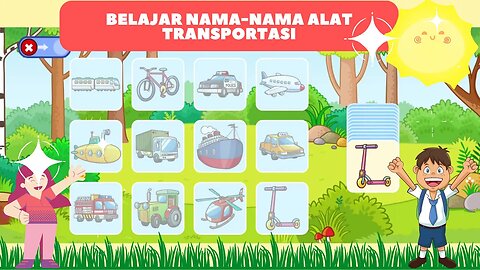 Game Anak Edukasi Hewan & Buah - Belajar Nama-Nama Alat Transportasi #13