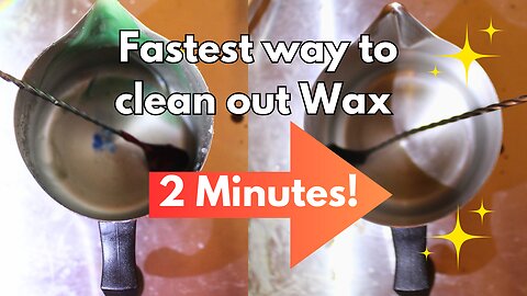 Fastest Method of Cleaning out Candle Wax! ✨