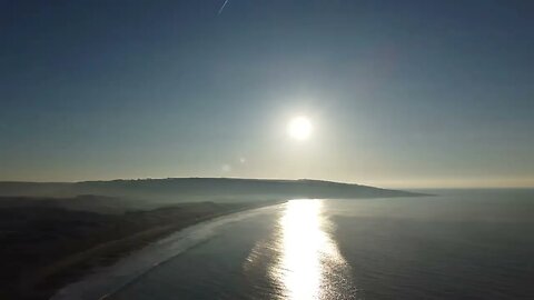 4K Drone: Porthcawl Newton Beach Sunrise