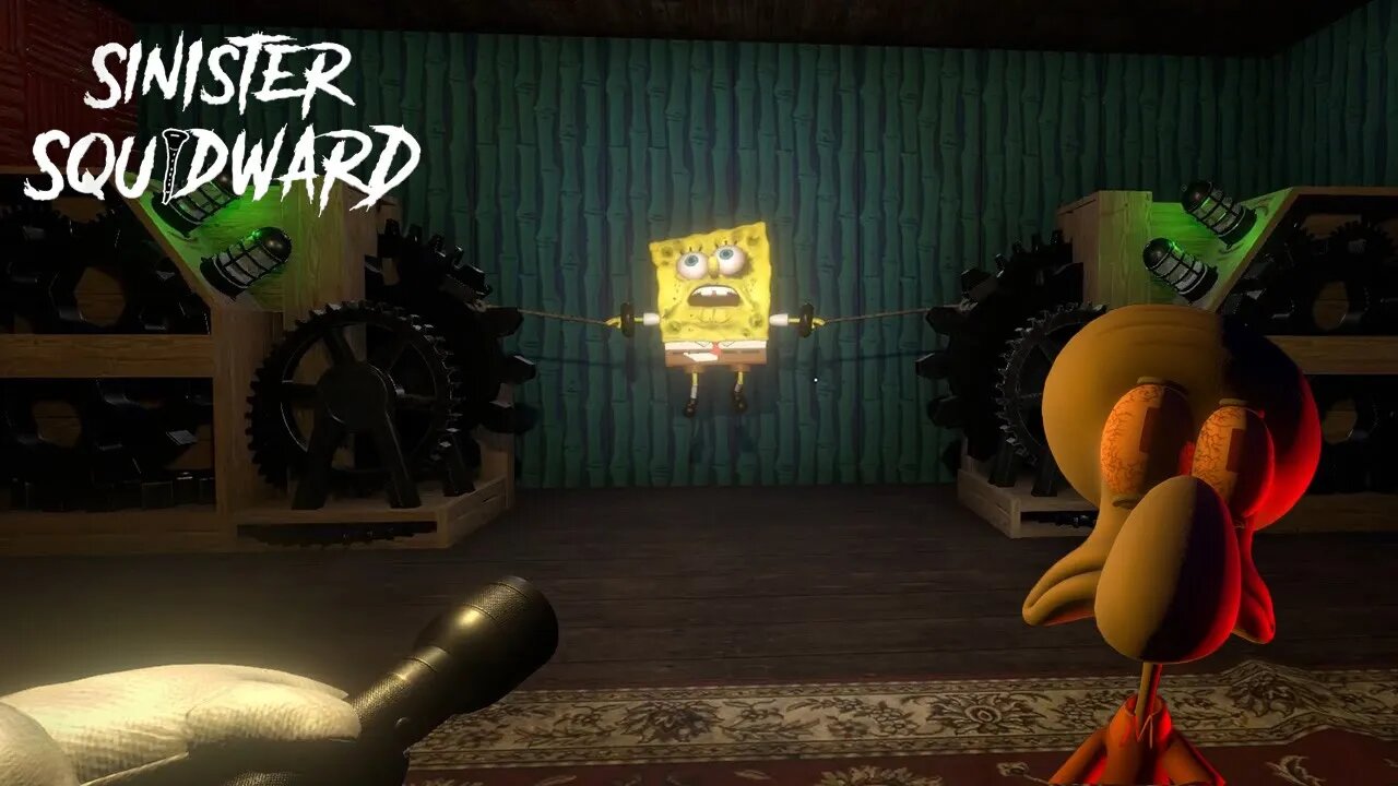 Squidward's Gone On A Rampage and Sandy Needs To End It - Sinister Squidward - Spongebob Horror Game