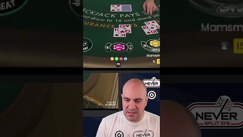 $2,500 Blackjack Split?