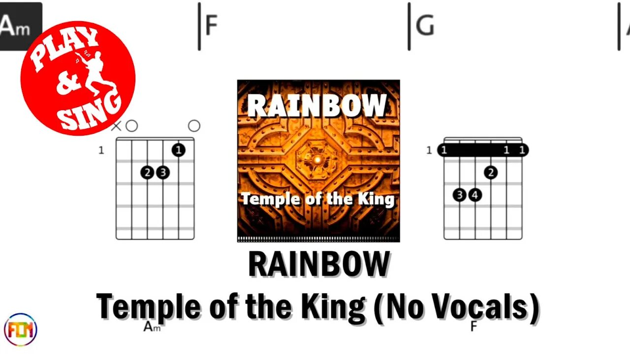 RAINBOW Temple of the King FCN GUITAR CHORDS & LYRICS NO VOCALS